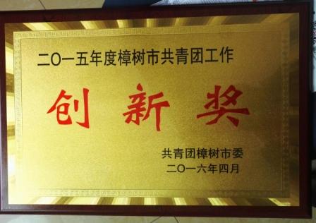 為“五四”喝彩，向青春致敬——集團團委獲2015年度樟樹市共青團工作創新獎